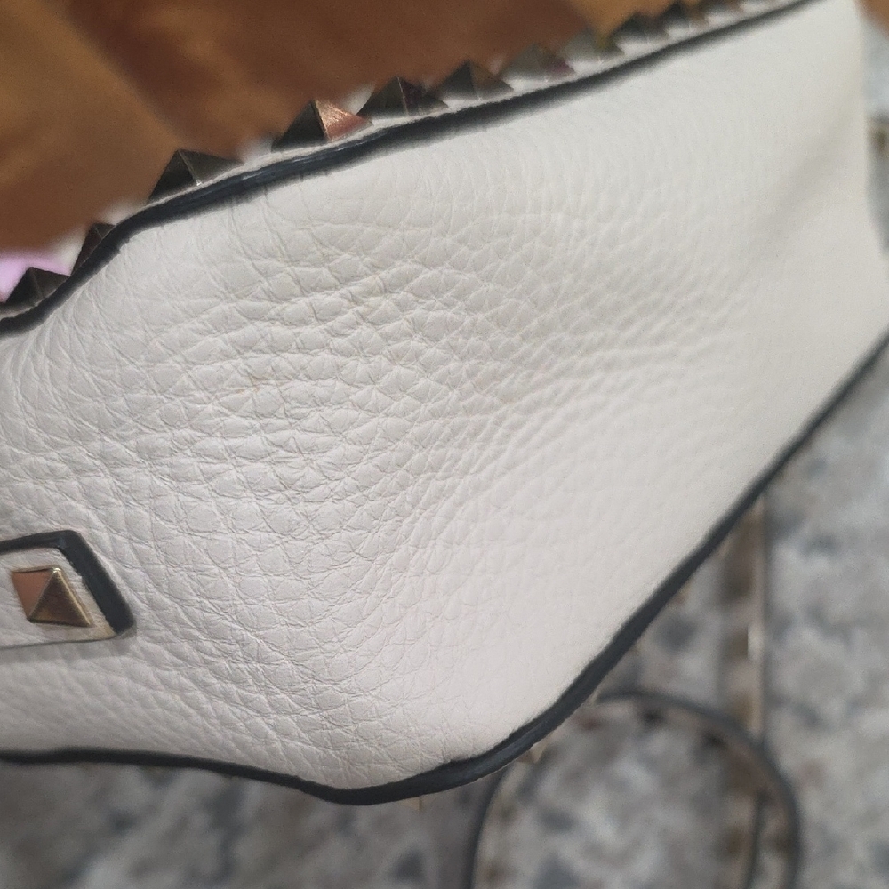 Valentino Garavani Cream Studded Crossbody Bag - Picture 9 of 11
